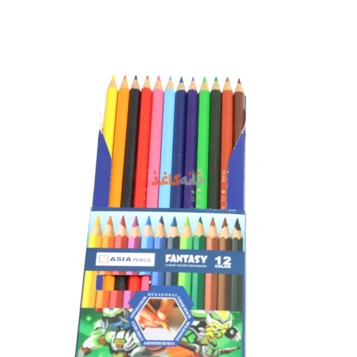 مدادرنگی 12رنگ اسیا جعبه ابی - Image 3