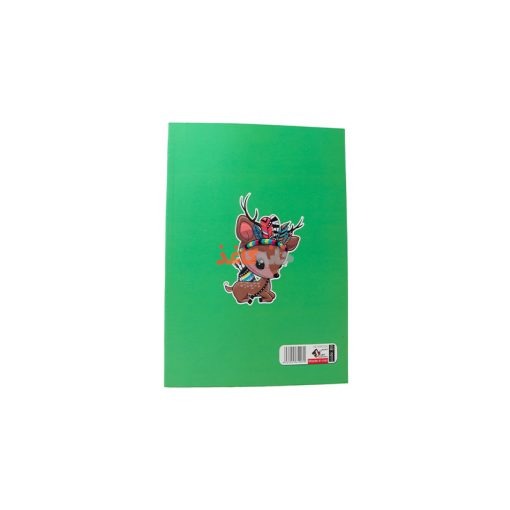 دفتر100برگ  ته چسب شفیعی طرح اهو سبز - Image 2