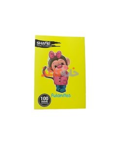 دفتر100برگ  ته چسب شفیعی طرح میمون زرد