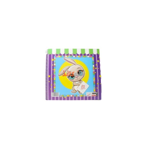 دفتر50برگ املا استیکردار ایلیا طرح خرگوش - Image 2