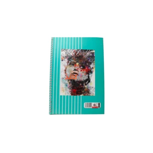 دفتر100برگ فنری رحلی شفیعی طرح مرد - Image 2